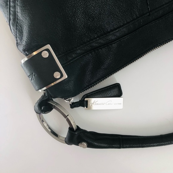 Kenneth Cole Black Leather Handbag - Picture 5 of 15